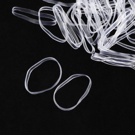 Hair silicone gum, set, d = 2 cm, 100 g, transparent color-1