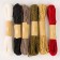 Rafia "Nature", length 1pc. - 10 m., Set 6 pcs., Mix color