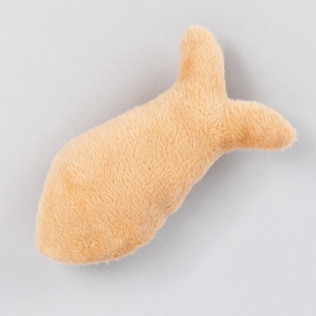 A cat's toy "fish" with a cat's mint, beige-1