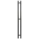 Electric towel Grois Orso, 110x1200 mm, 3 crossbars, lower rights, black