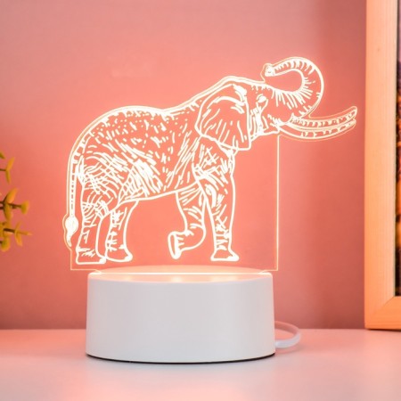 Light "Elephant" LED white 16x9.5x13 cm Risalux-3