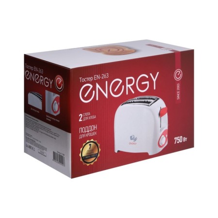 Toster Energy EN-263, 750 W, 7 modes of frying, 2 toasts, white-9