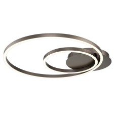 Светильник потолочный Indigo, 14003/2C Brown. 2х70Вт, LED, 4900Лм, 3000-6000К, пульт ИК, 900х800х120 мм, цвет белый матовый