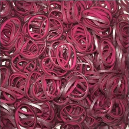 Rainbow loom bracelet rubber bands, the Middle Ages collection, red