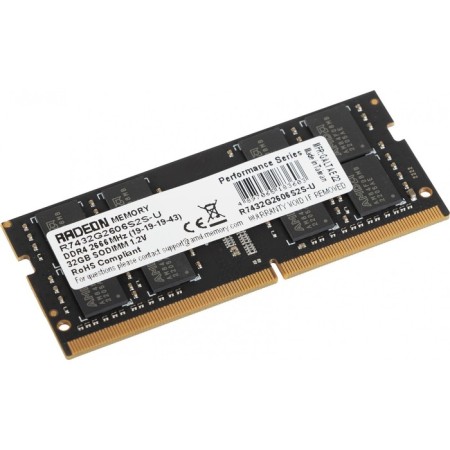 Memory module DDR4 32GB 2666MHz R7432G26S2S -U RADEON R7 RTL PC4-21300 CL19 SO-Dimm 260-PIN 1.2V-1