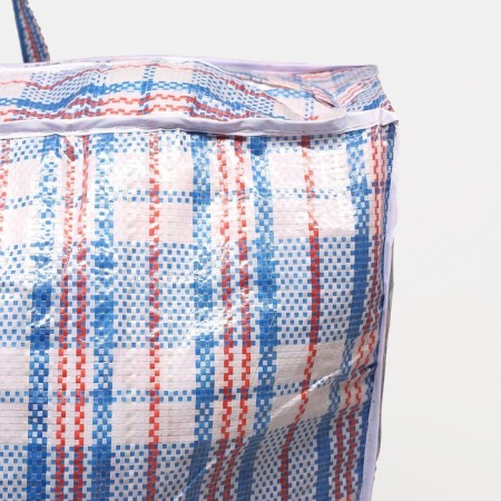 Lightning bag on a zipper, 82 l, blue color-3