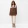 Women's jacket with Minaku scrap: Casual Collection Brown color, pr 50