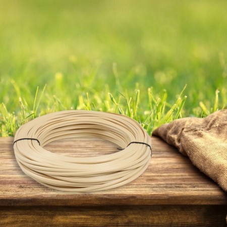 Artificial Roatan smooth 7 mm 100 m half a pipe (straw)