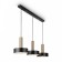 Izza lamp, 3x40W E27, black color, brass
