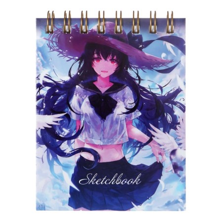 A6 sketchbook, 80 sheets on the crest on the short side of the "anime", solid cover, block 100 g/m²