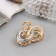 Hair crab "Heiser" links, 4.5 cm, gold-serebly