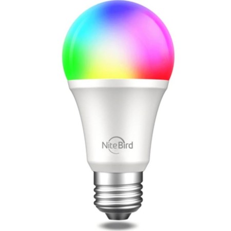 Smart light bulb Nitebird WB4-2, Wi-Fi, E27, 8 W, 800 lm, multi-colored, timer, protection, 2 pcs.