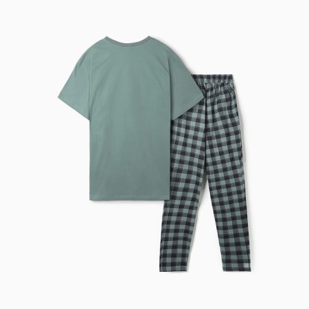 Homemade male set (T -shirt/pants), grave color, size 48-6