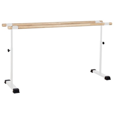 Portable choreographic machine adjustable No. 10 Beech, white legs