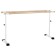 Portable choreographic machine adjustable No. 10 Beech, white legs