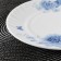 Blue -shaped dessert shade "Blue breeze", d = 20 cm, glass ceramic, white color