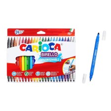 Flomasters bilateral 24 colors, Carioca 