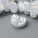 Decor for creativity Plastic "Hearts Blue-Sney" Crystal 1.2x1.1 cm