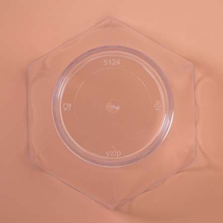 The form of plastic disposable for the buffet "forget -me -not", 100 ml, transparent, 25 pcs/unns.-4