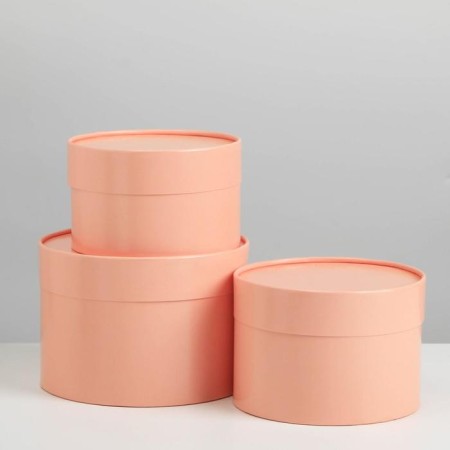 Set of hats 3 in 1 powder, gift packaging, 16 x 10, 14 x 9, 13 x 8.5 cm-1