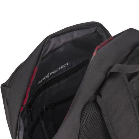 A backpack, a lightning department, with USB, mount on a suitcase, black color-6