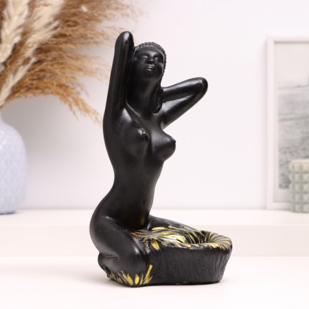 Claus stand "Egyptian" black, 14x14x24cm-2