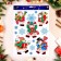 Stickers on the windows "New Year" snowmen, 41 x 29 cm