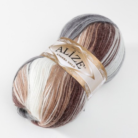 Yarn "Angora Gold Batik" 20% wool, 80% acrylic 550m/100g (5742)-1