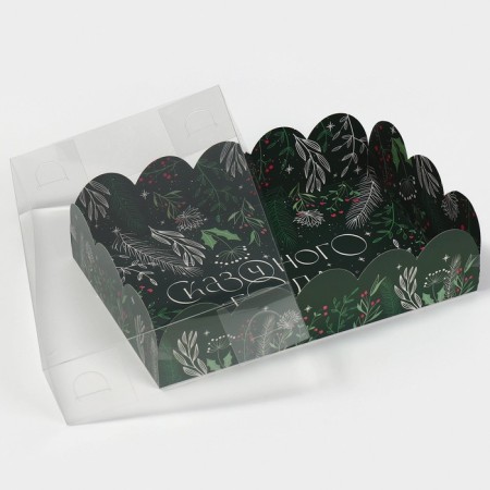 Gift box with PVC lid "Fairytale", 20 x 30 x 8 cm, New Year-4