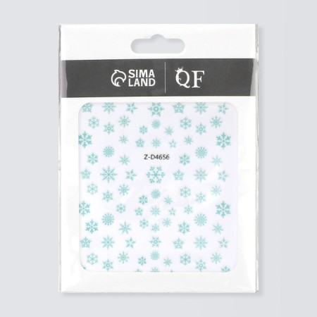 Nail stickers 10.2*8cm Snowflakes Z-D4656 POLYUB SAME QF-2
