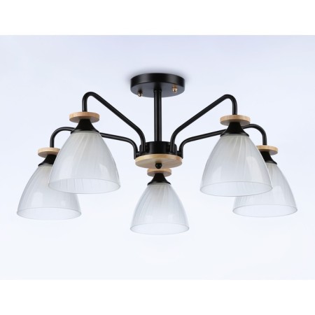 Suspended chandelier Ambrella Light, Modern, TR9571, 5HE27, Black Color-2