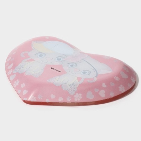 Glass Serving Dolyana "Heart. Cats ", 25 × 21 × 2.3 cm-3