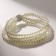 Bracelet Pearl "Shambhala", 5 threads, beads 4, white color
