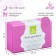 Yoga block, ribbed, 23 x 15 x 8 cm, 190 g, pink color