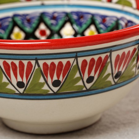 Rishtan ceramics "Patterns" Red, 15.5 cm, average,-2