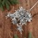 Flowers artificial shine "Lavar bush" 30 cm, silver