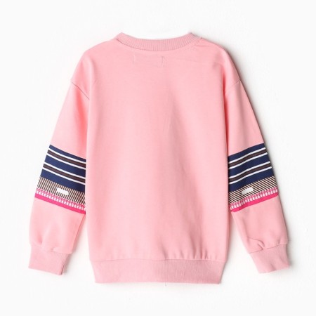 Sweatshirt for girls, light pink color, height 146-152 cm-4