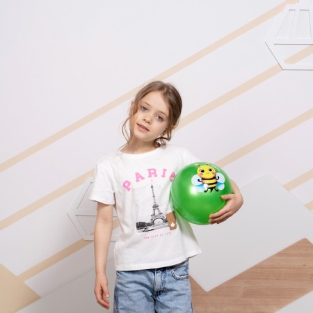 Children's ball zabiaka "Bee", D = 22 cm, 60 g-3
