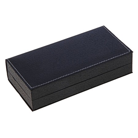Gift handle, ballpoint "engraving" in the leatherette case, black-silver-2