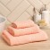 Terry Love Life Border, 30x60 cm, peach color, 100% cotton, 380 g/m2
