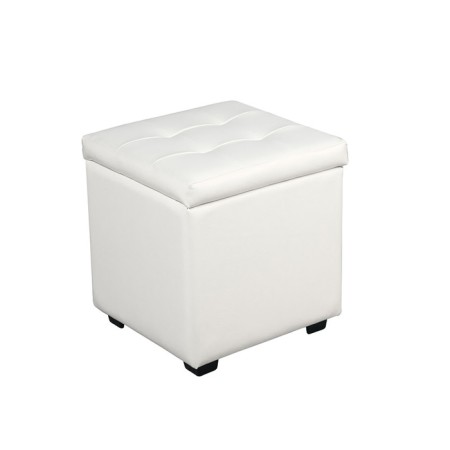 Puff Riga 400x400x430 White gloss