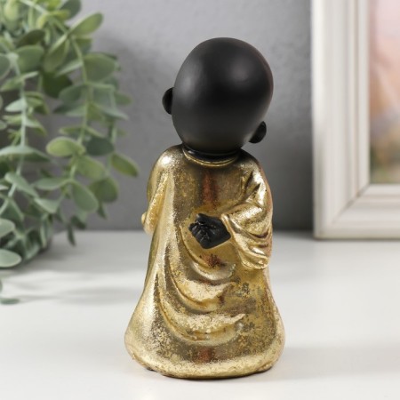 Polystone souvenir "Little Buddha in gold. Joy" MIX 6x5.6x13 cm-3
