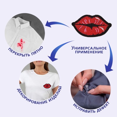 Thermal appliance "Lips", 6.9 × 3.9 cm, red color-3