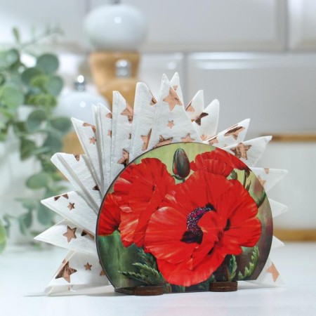 Салфетница "Маки" , 13х10х5см-1