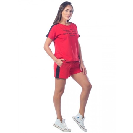 Female suit PEOPLE WHY LOVE, size 50, red color-2
