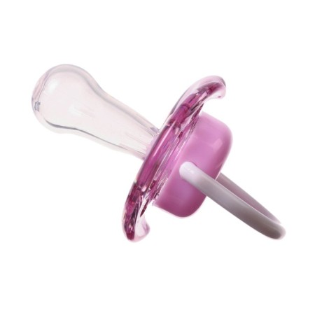 Nipple - Silicone dummy classic, from 6 months, with a cap, purple color-4