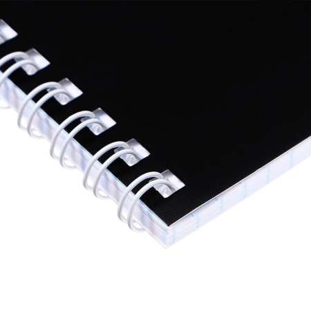 Notepad A5, 40 sheets in a cage on the crest "Sonya", cover coated cardboard, matte lamination, selective UV-LK, OFSET BOCom-1