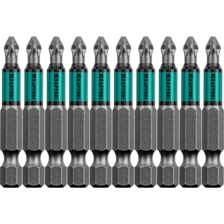 Bits Kraftool Optimum Line 26124-1-50-10, E 1/4 ", 50 mm, 10 pcs., PZ1