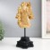 Souvenir Polystone Bust "The Head of the Ringing Horse" Gold 10.5x14x27 cm