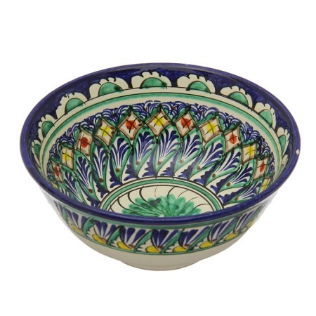 Rishtan ceramics "Patterns" 15 cm, small, mix-4